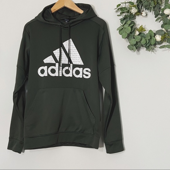 dark green adidas hoodie